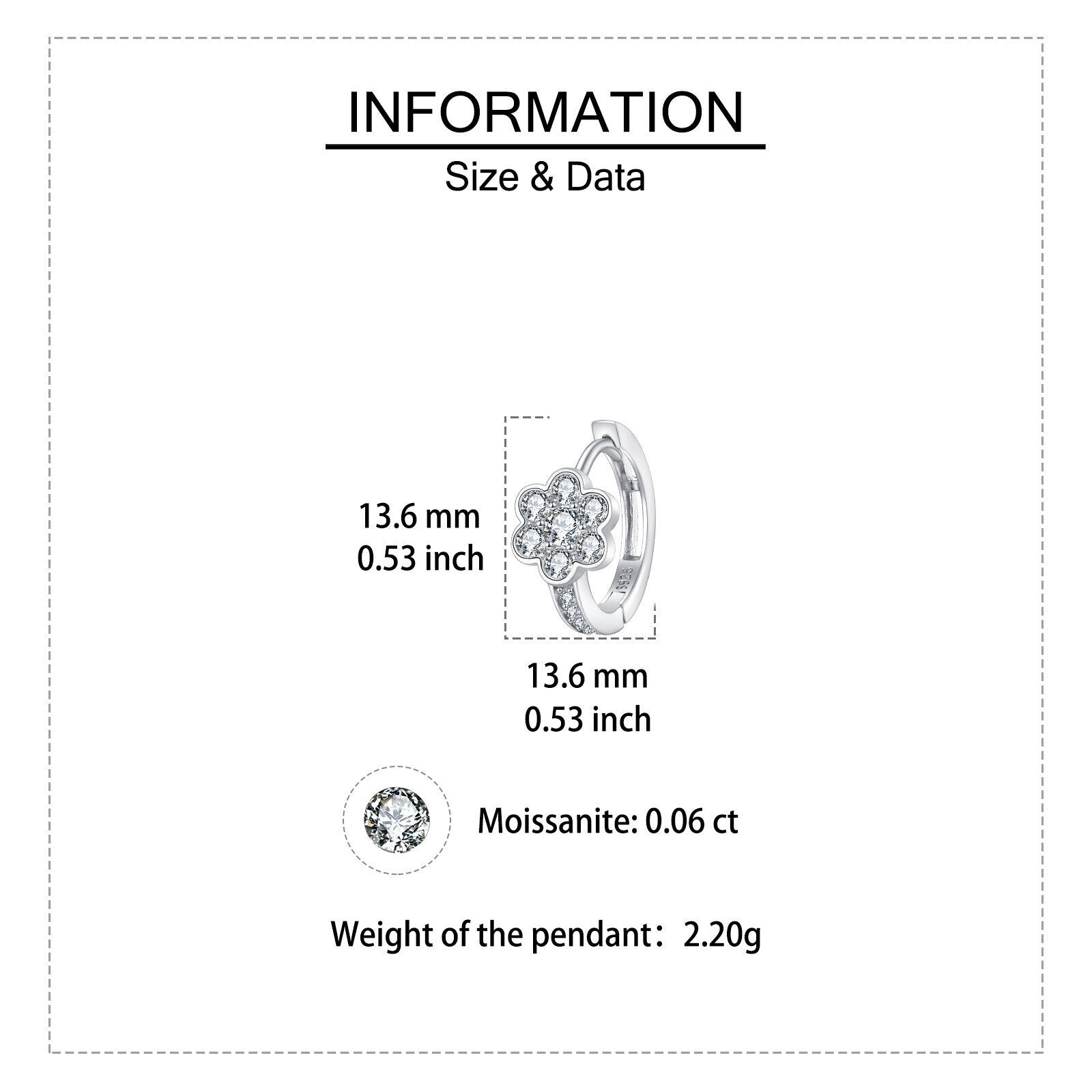 Luxury Floral Moissanite Earrings – moissanite earrings, styling detail