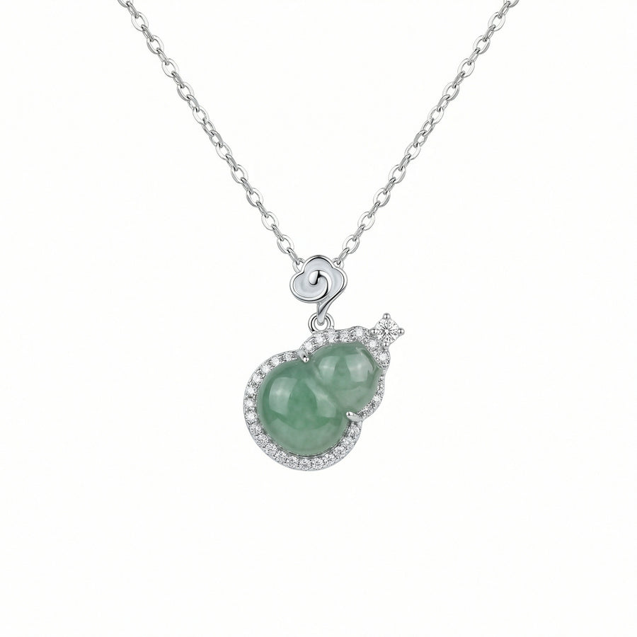 Jadeite Hulu Gourd Cloud Necklace – jade necklace