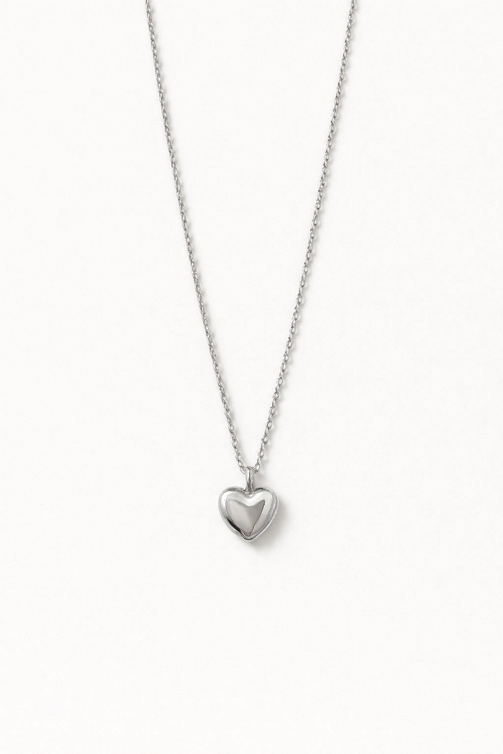 Stainless Steel Silver Heart Necklace – sterling silver necklace