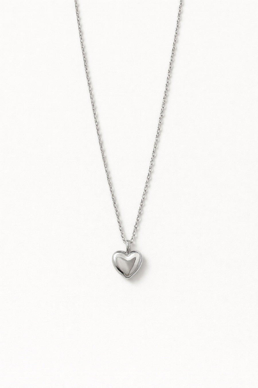 Stainless Steel Silver Heart Necklace – sterling silver necklace
