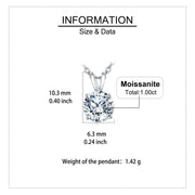 Solitaire Moissanite Pendant Necklace – moissanite necklace, styling detail