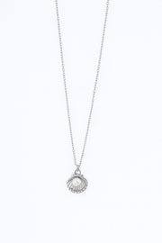 Stainless Steel Silver Oyster Necklace – sterling silver necklace