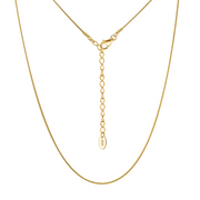Gold Snake Chain Necklace – gold-plated necklace, front view