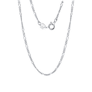 Italian Figaro Chain Necklace – sterling silver necklace