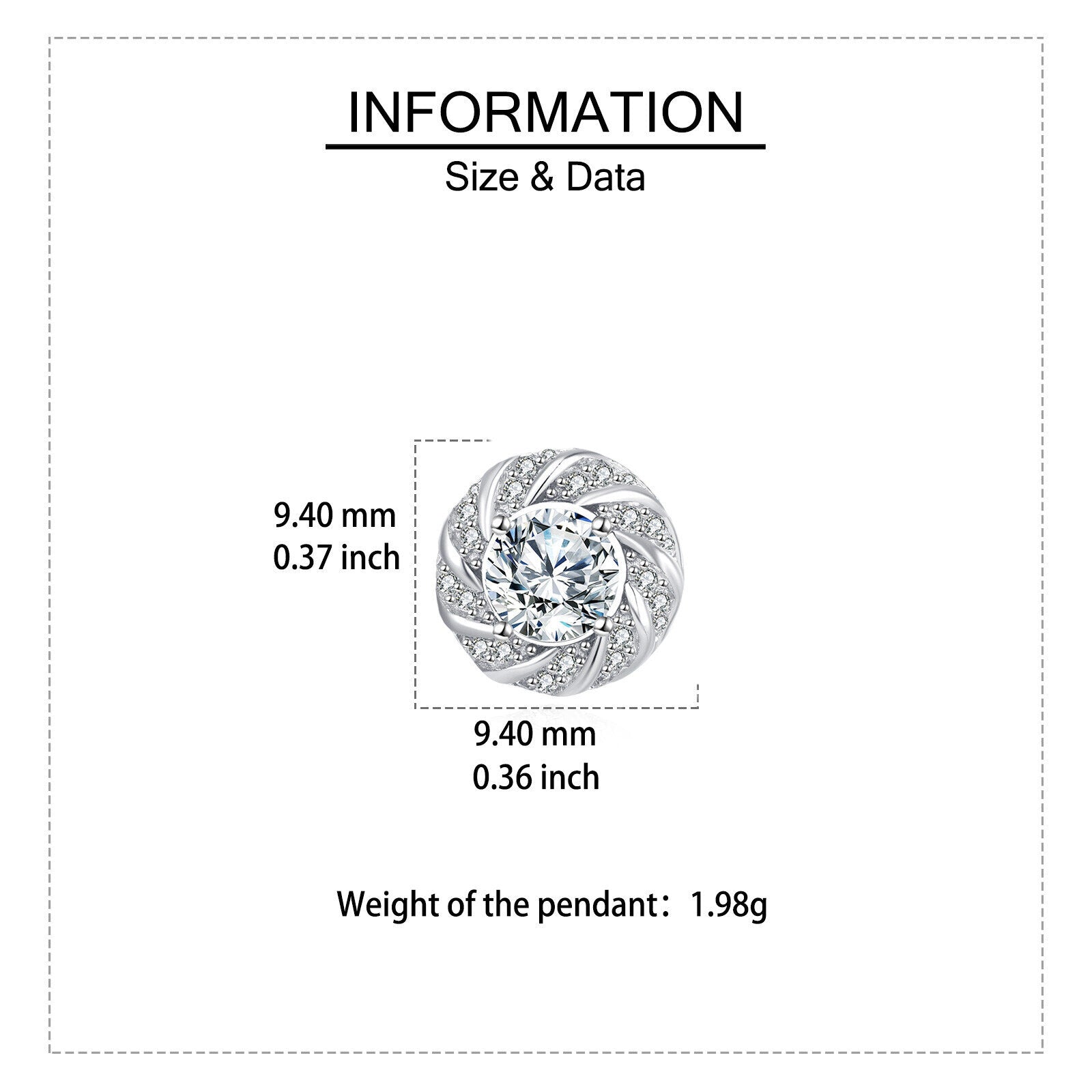 Floral Moissanite Stud Earrings – moissanite earrings, front view