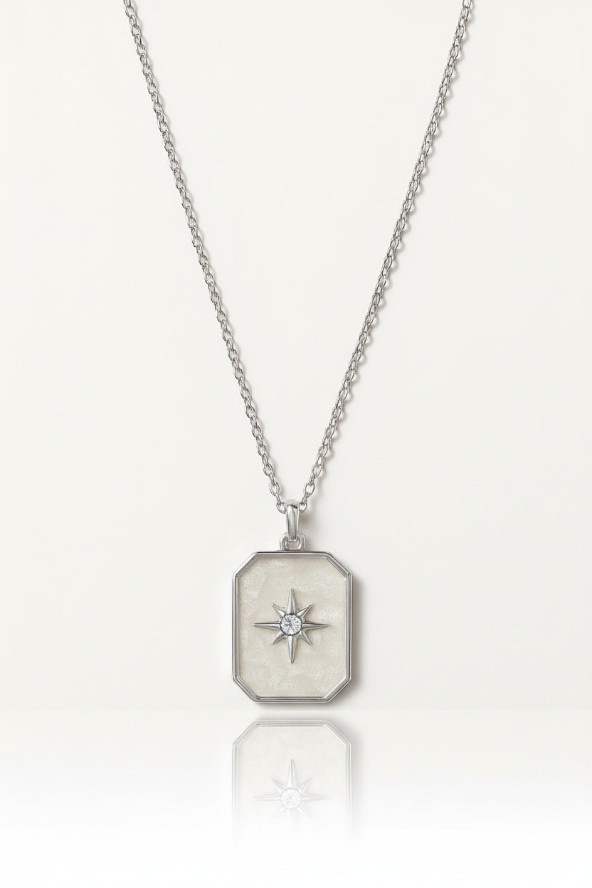 Stainless Steel North Star Necklace – sterling silver necklace