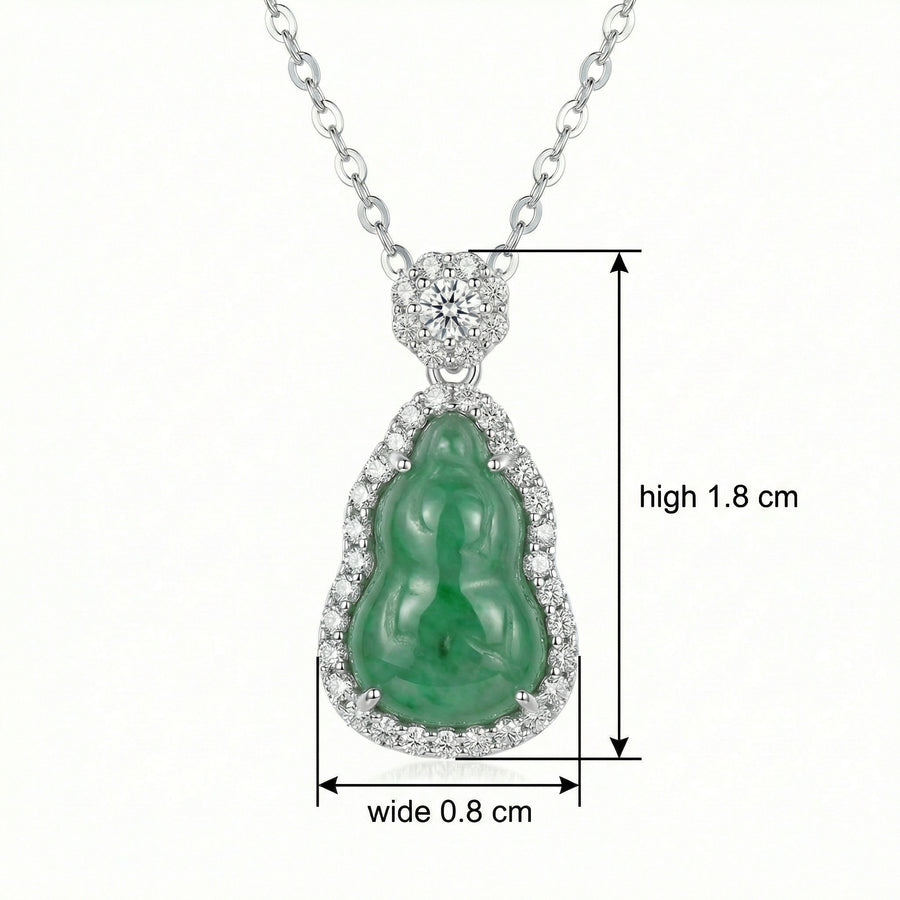 Jadeite Gourd Pendant Necklace – jade necklace