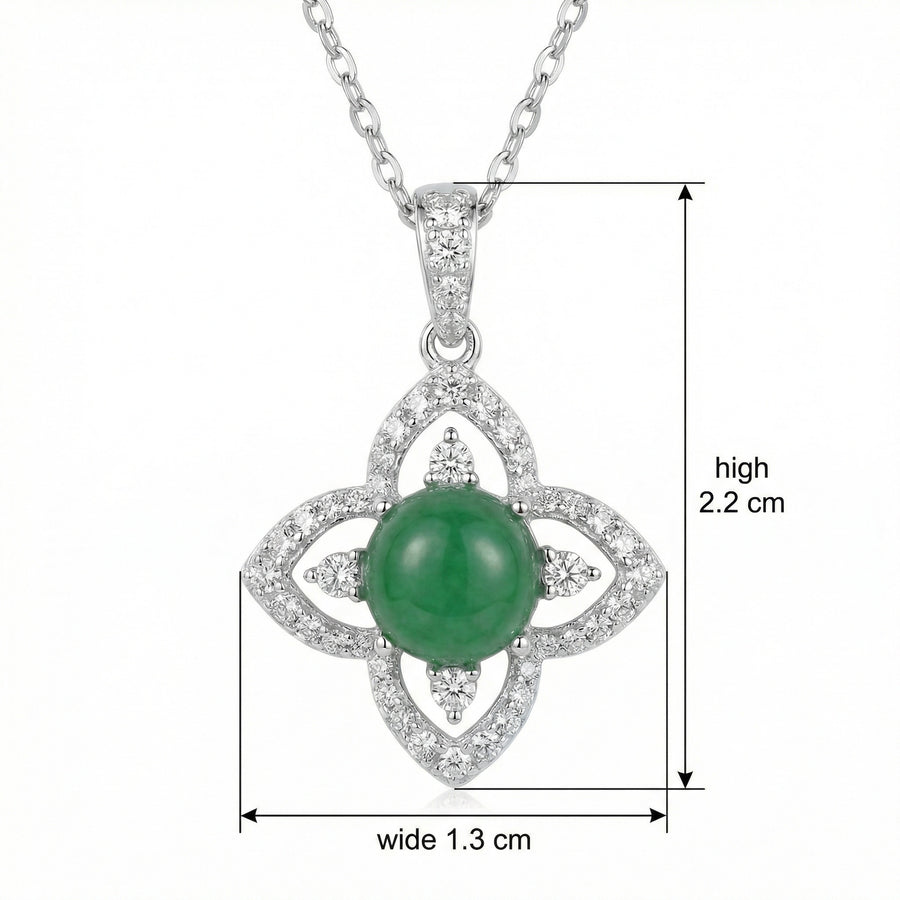 Jade Flower Pendant Necklace – jade necklace