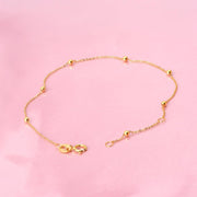 14K Gold Perlenkettenarmband