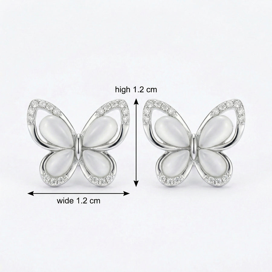 Mother-of-Pearl Butterfly Studs – mother-of-pearl earrings