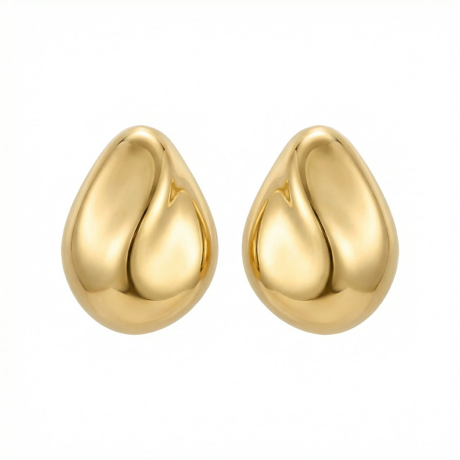 Minimalist Teardrop Stud Earrings – sterling silver earrings