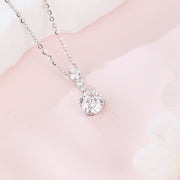 Triple Moissanite Graduated Necklace – moissanite necklace