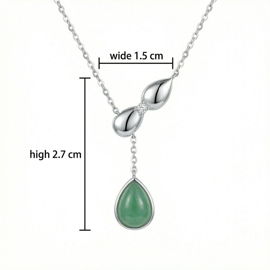 Teardrop Jadeite Pendant Necklace – jade necklace