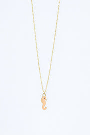 Stainless Steel Enamel Seahorse Necklace – sterling silver necklace