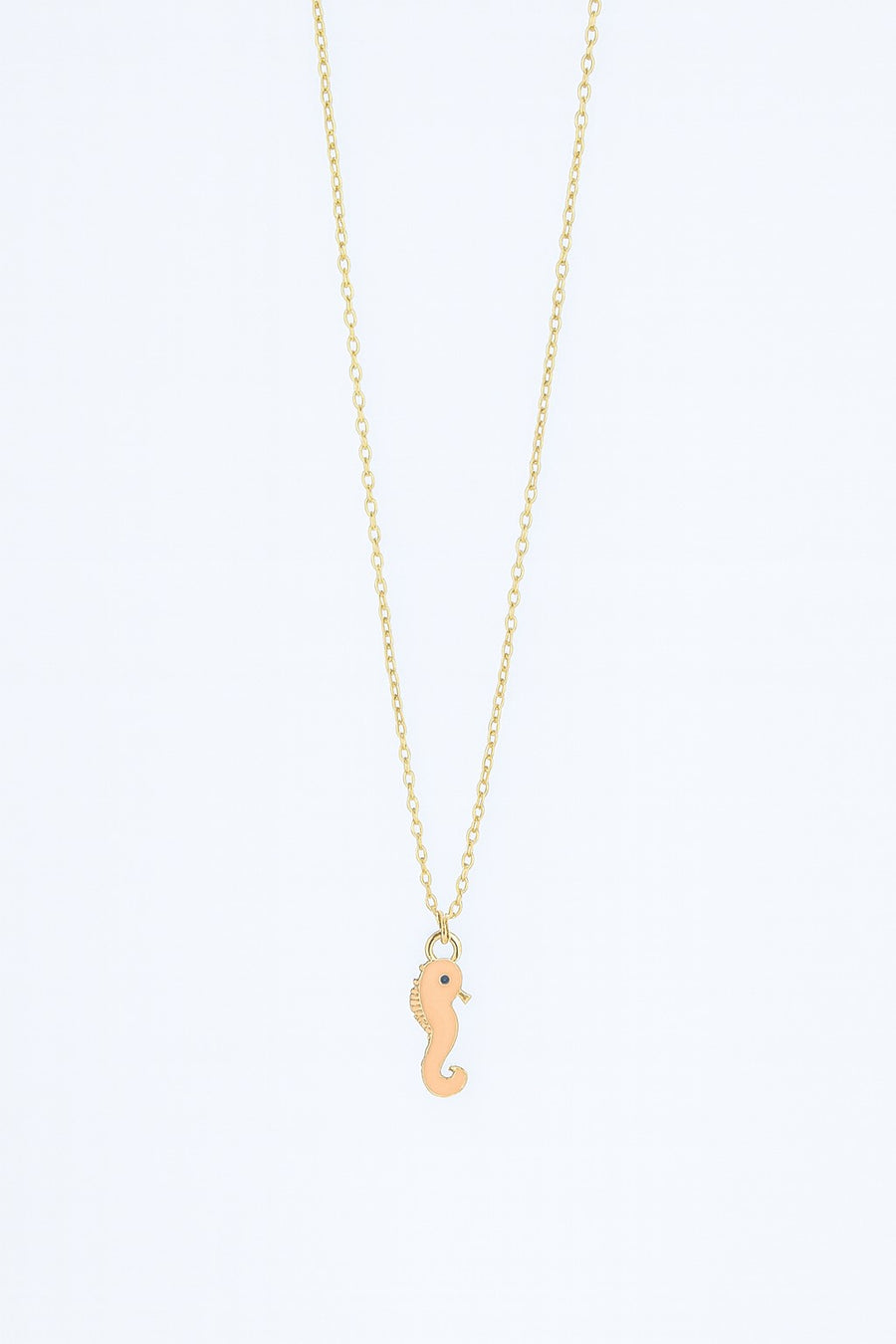 Stainless Steel Enamel Seahorse Necklace – sterling silver necklace