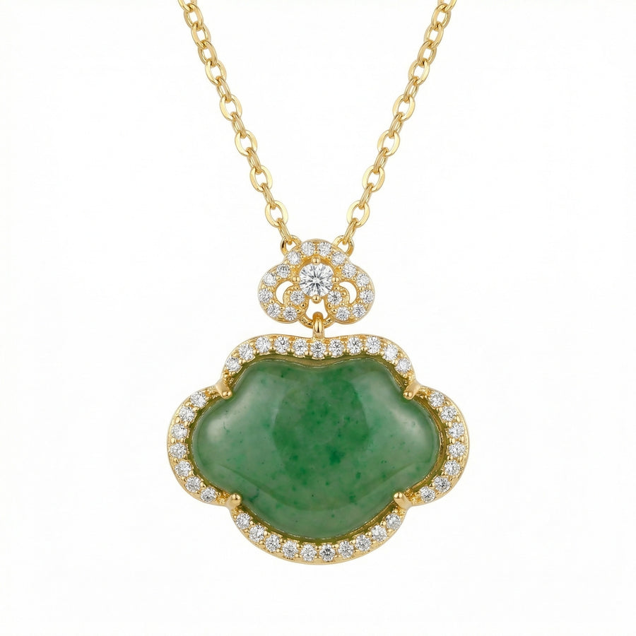 Jade Ruyi Longevity Lock Necklace – jade necklace