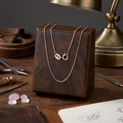 Rose Gold Box Chain Necklace – sterling silver necklace