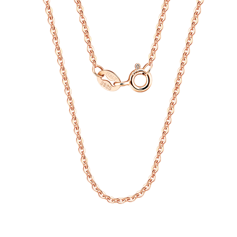 Rose Gold Italian Rope Chain Necklace – gold-plated necklace