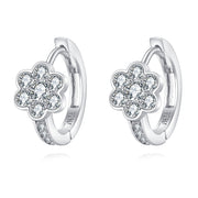 Luxury Floral Moissanite Earrings – moissanite earrings, side detail
