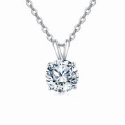 Solitaire Moissanite Pendant Necklace – moissanite necklace