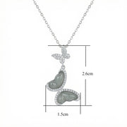 Butterfly Jade Diamond Necklace – jade necklace