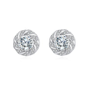 Floral Moissanite Stud Earrings – moissanite earrings