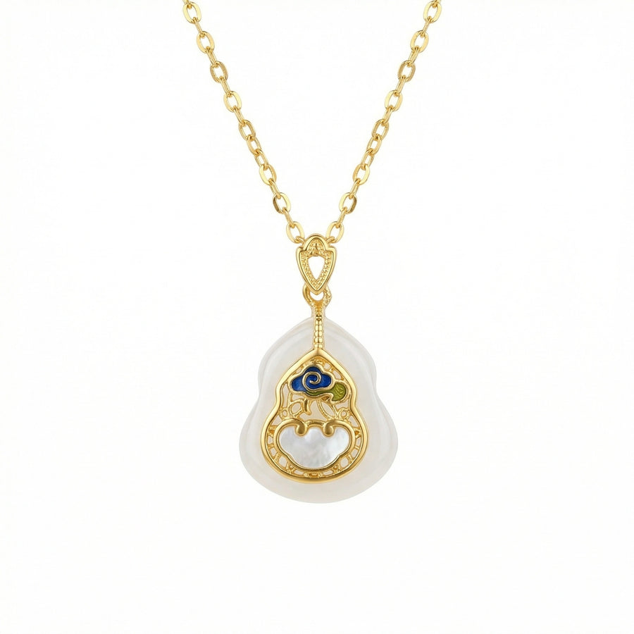 Hulu Pendant Necklace with Ruyi Cloud – jade necklace